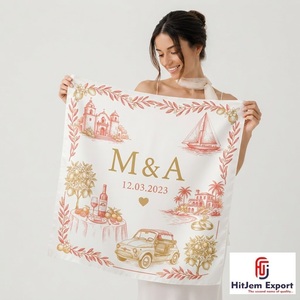 Pañuelo Cuadrado Moderno con Estampado Personalizado, Suave al Tacto como la Seda, Chal de Moda, Envoltura para la Cabeza, Fabricante y Proveedor Textil de Marca Privada OEM ODM - Product Image 4
