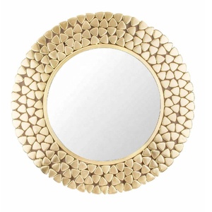 Espejo de Pared Metálico de Venta Caliente, Espejo de Pared Moderno de la India, Espejo Metálico Hecho a Mano para Interiores de Sala de Estar y Dormitorio - Product Image 1