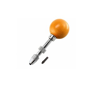 Herramienta para Joyería, Tornillo de Banco de Doble Mandril, Taladro Manual de Doble Extremo, Herramienta de Precisión, Plateado, Dorado, Blanco, ZetomedPro - Product Image 1