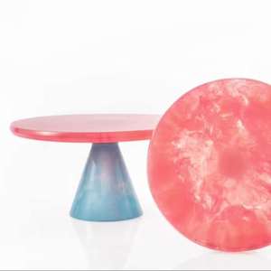 Support à gâteau en résine haute résistance avec bords doux et finition résistante à l'eau, idéal pour les cupcakes, pâtisseries et gâteaux, en provenance d'Inde. - Product Image 3