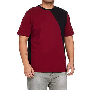 T-shirts à manches courtes pour hommes, imprimés sur mesure, couleur unie, col rond, 100% coton, haute qualité - Product Image 1