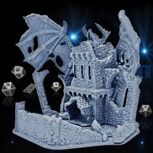 Tour à dés Maxmax imprimée en 3D, thème Nid de Dragon, accessoire de jeu de rôle de table pour Noël et Halloween, cadeau idéal - Product Image 4
