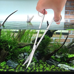Tijeras Curvas de Acero Inoxidable para Acuario, Herramienta para Limpiar Agua y Plantas Acuáticas - Product Image 6