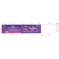 Bandes adhésives personnalisées imprimées avec languette de collage, en papier premium, forme oblongue, diamètre 3 mm. Étiquettes pour boîtes cadeaux, vente en gros, export