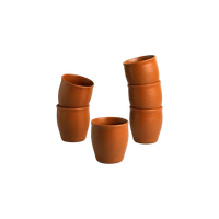 Vases décoratifs faits à la main en argile naturelle, style campagnard, durables, résistants à la chaleur, écologiques, non toxiques, couleur terre cuite, pour l'intérieur