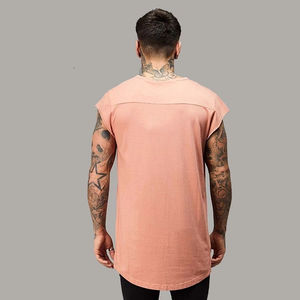 Vente en gros de débardeurs de sport pour hommes, couleur unie, sans manches, séchage rapide, pour la musculation - Product Image 5