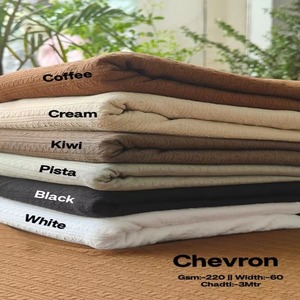 Tela de Satén Crepé Ligera con Diseño Chevron - Material Textil Suave de Color Sólido para Bufandas Largas Fluidas, Hijabs Elegantes y - Product Image 2