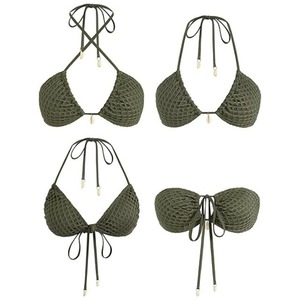 Nuevo Diseño, Estilo Moderno, Alta Calidad, 100% Poliéster, Sin Costuras, Transpirable, de Secado Rápido, Bikini de 2 Piezas Personalizado para Mujer - Product Image 5