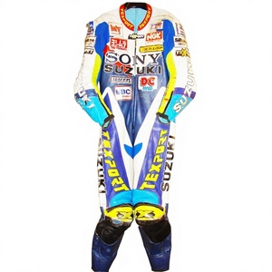 Combinaison de course WSBK James Haydon Zuzuki 1 pièce en cuir de vachette/crocodile pour moto, combinaison de piste/conduite MotoCp/Traje pour motard de niveau - Product Image 1