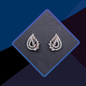 Pendientes de Diamantes a Precio Competitivo, Pendientes de Diamantes Personalizados, Joyería Fina, Compre Directamente de un Proveedor Indio de Confianza - Product Image 1