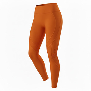 Nuevos Leggings Deportivos de Cintura Alta para Mujer, Largos, Sólidos, Resistentes a las Arrugas, Sin Costuras, Elásticos, de Nailon Suave, para Yoga y Gimnasio, con Efecto Push-Up - Product Image 4