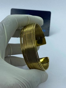 Eco Friendly <b>Copper</b> Brass Cuff <b>Bracelet</b> Manufacturer Export Quality Supplier Fashion Gold Plated Vintage Magnet Stone Wedding - Product Image 2