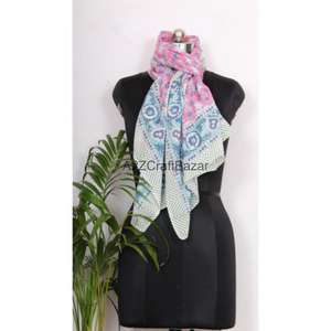 100 Percent Cotton Block Print Sarong Pareo Beach Wear Bikini Cover Up <b>Wrap</b> Scarf Handmade Women Wholesale Supplier - Product Image 3