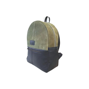 Nouveau design 2026 – Sac à dos de voyage unisexe en cuir véritable vert olive de qualité supérieure, grande capacité, avec fermeture éclair, pour homme et femme - Product Image 1