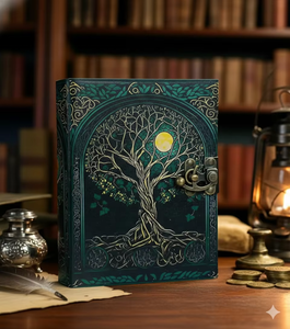 Vintage Leather Bound Journals Handmade Rustic Finish Alloy Buckle Unlined Leather Craft <b>Paper</b> 300 Pages for Men and Women - Product Image 5