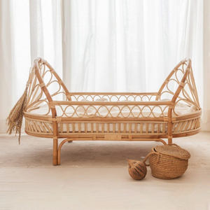 Berceau en rotin naturel pour enfant, prix compétitif, lit bébé, berceaux, lit de bébé en rotin - Product Image 3
