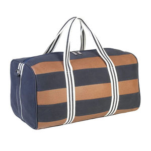 Bolsa de Lona a Rayas con Logotipo Personalizado, Unisex, 20-30L, Cierre de Cremallera, Bolsa de Gimnasio Informal, Asa Suave, Diseño Duradero - Product Image 5