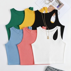 T-shirt court décontracté pour femme, très vendu, uni, écologique, séchage rapide, en spandex, vente en gros OEM, Bangladesh - Product Image 2