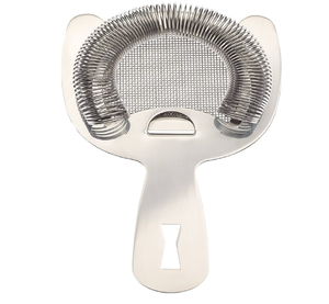 Élégant passoire à thé Hawthorne argenté présentant un motif de constellation géométrique complexe. Disponible au prix de gros. - Product Image 3
