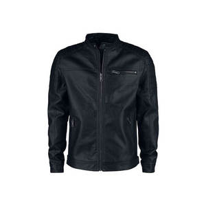 Veste de moto slim en cuir véritable pour homme, style décontracté chic, coupe-vent et respirante, avec logo frontal – Nouvelle collection printemps – Offre spéciale - Product Image 3