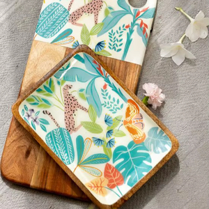 Printed Flower Print Trays Wooden Printed Tray Wholesale Tray Hot Selling Product Handmade Collection - Product Image 1
