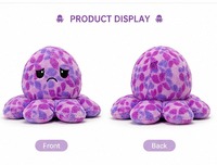 Peluche Pieuvre Mignonne en Fourrure de Lapin Douce, Cadeau pour Enfants, Sûre pour Bébé, Animal Marin à Câliner, Personnalisable OEM, Vente en Gros, Anniversaire, Anti-Stress
