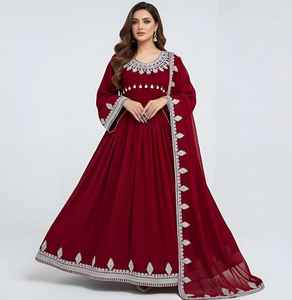 Robes Kuchi afghanes pour femmes, prix de gros très demandés, dernières tendances, style maxi standard afghan, robes de soirée du Pakistan. - Product Image 2