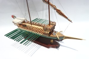 BASTARDE (HALLEY) - Maquettes de navires turcs en bois artisanales, décoration nautique antique pour la maison - Product Image 2