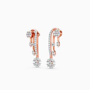 JEWELLERY PLANET Pendientes de Perlas de Agua Dulce con Baño de Oro Rosa de 10K, Diseño de Lazo, Clásicos, Modernos y de Lujo - Product Image 6
