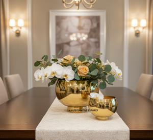 Support de pot de fleurs en acier inoxydable finition or haut de gamme, moderne et élégant, pour mariage, écologique - Product Image 3