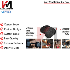 Weightlifting Grip Pad Men Women Gym Anti Slip Deadlift Training Grip Pads OEM Supplier - Product Image 3