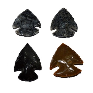 Pointes de flèche en agate polie, pointe d'arroye, 2 pouces, naturelles - Product Image 4