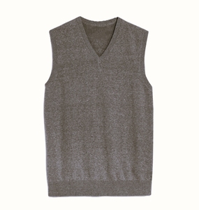 Chaleco de Punto Personalizable para Hombre, Cuello en V, Sin Mangas, de Alta Calidad, Transpirable, de Algodón, Informal, para Otoño - Product Image 2