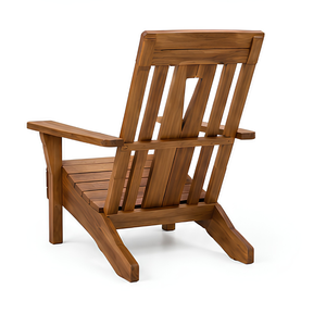 Chaise longue d'extérieur en teck massif, chaise de relaxation en bois massif pour jardin, patio, hôtel, resort, villa et usage domestique. - Product Image 2