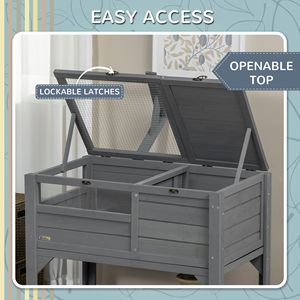 Terrario per Tartarughe Grigie da Interno con Ripiano Portaoggetti e Protezione dalle Intemperie - Product Image 6