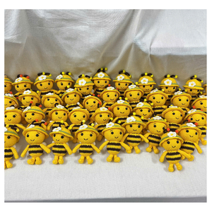 Animaux en crochet mignons pour enfants, animaux en crochet faits main au Vietnam, poupée en laine douce, porte-clés pour baby shower, cadeau significatif - Product Image 5