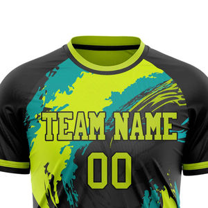 Maillots de football personnalisés sublimés, haute qualité, manches courtes, séchage rapide, pour hommes, OEM et fourniture - Product Image 5