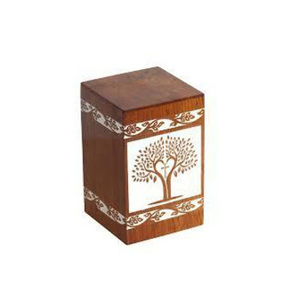 Nouveau design d'urnes de crémation en bois pour adultes urnes en bois urnes funéraires taille personnalisée fournitures funéraires - Product Image 5