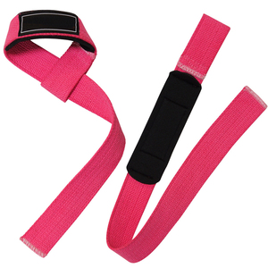 Sangles de levage en coton de qualité supérieure, légères, réglables et très extensibles pour la musculation, avec logo personnalisé - Product Image 4