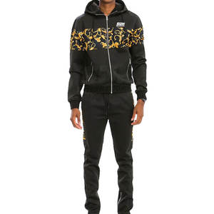 Survêtement d'hiver à capuche personnalisé avec logo par sublimation, grande taille, pour usage extérieur, style décontracté, couleur unie, pour homme, dernier modèle, matériau durable - Product Image 1