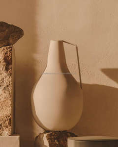 Lot de 2 vases à fleurs en fer revêtus de métal pour l'extérieur, la table ou le sol, la maison et le jardin. - Product Image 5