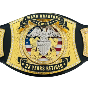 เข็มขัดแชมป์เกษียณคุณภาพสูง มาร์ค แบรดฟอร์ด CW05 33 ปีแห่งการเกษียณ เข็มขัดรางวัลส่วนบุคคล ของขวัญคุณภาพพรีเมียม - Product Image 2