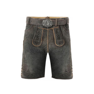 Lederhosen Rústicos de Cuero de Cabra Estilo Bávaro, Duraderos, para Festivales Culturales, para Hombre - Product Image 6