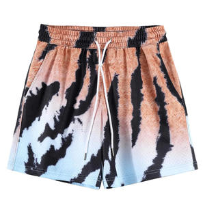 Shorts en toile de polyester respirants, écologiques et anti-plis pour hommes, de haute qualité, à séchage rapide, taille mi-haute avec cordon de serrage - Product Image 1