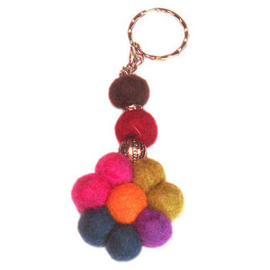 Porte-clés en plastique durable avec design en feutre élégant Porte-clés d'organisation et de style - Product Image 6