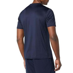 Factory Custom Logo 100% Cotton Eco-Friendly Quick Dry Breathable Short Sleeve Spring Men's Navy Blue Sport Plus Size T-Shirts - Product Image 2