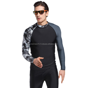 Custom UPF 50+ Long Sleeve Rash Guard for Men Women Quick-Dry Compression Swimwear for Surfing Diving Sports Anti-UV Surf Shirt - Product Image 1