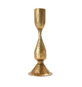 Antique Brass Finished Metal Taper Candle Holder for Dining <b>Table</b> Home Decor for Christmas <b>Parties</b> Gifting - Product Image 1