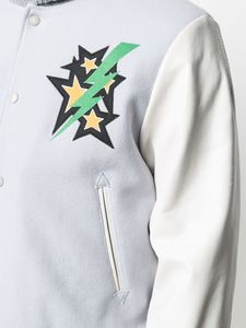 เสื้อแจ็คเก็ตเลตเตอร์แมนผ้าแคนวาสสำหรับผู้ชาย ออกแบบโดยผู้ผลิต  คอตั้ง  ขายส่ง  แบบเรียบ  รับสั่งทำ - Product Image 5