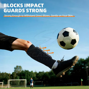 สนับแข้งฟุตบอลน้ำหนักเบาพร้อมเปลือกแข็งแรงทนทานและชั้นในนุ่มเพื่อการใช้งานที่เชื่อถือได้ - Product Image 5